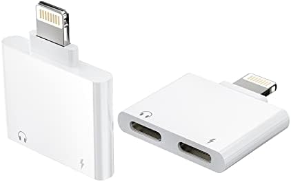 アイフォンライトニングイヤホン変換アダプター(2in1)コード（2パック） アップルLightningヘッドホン同時きゅうそく充電繋ぐ分岐ケーブルプラグアクセサリーiPhone Auxイヤフォンジャック急速充電器二股スプリッターあいふぉんいやほんじゃっくけーぶるあだぷたーApple MFI認証対応iPhone 14 12 ProMax 13 WXZY