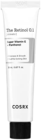 COSRX レチノール0.1クリーム20ml レチノール クリーム ビタミンE アラントイン ヒアルロン酸 パンテノール 純粋レチノール 本物のレチノール 敏感肌 人体適用テスト済み コスアールエックス 韓国スキンケア 韓国化粧品