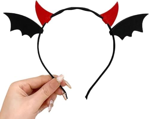[Moeagel] ハロウィン カチューシャ ハロウィン コスプレ 小道具 可愛い 小悪魔 ハロウィン雰囲気満々 レディース 子供 コスチューム道具 衣装に合わせやすい ハロウィン 仮装 ハロウィン パーティー グッズ 髪飾り 写真撮影用 (ブラック)