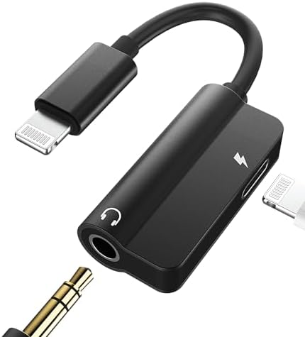 アイフォン ライトニング 変換スプリッター 3.5mm Auxイヤホン ジャック アダプター(2in1)同時 きゅうそく充電 分岐 ケーブル アップル ヘッドホン Lightning 急速充電器 繋ぐ コード 対応Apple MFI認証イヤフォン プラグ 二股 アクセサリー いやほん あいふぉん じゃっくあだぷたー 対応iPhone 14 13 12 11 Pro Max Plus 対応 iPad
