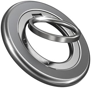 2024最高傑作&MagRing ProAndobil スマホリング Magsafe マグセーフ リング 落下防止 バンカーリング マグネット両面マグネット・超强磁力 スタンド機能&緩まない スマホ リング 360度回転 角度調整可 簡単着脱 マグネットリング 薄型 高級合金素材 携帯リング 磁石 iPhone Androidに対応 ナチュラルチタニウム