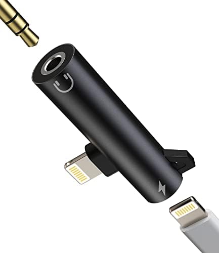 アップルアイフォン3.5mm イヤフォン変換アダプタライトニングジャック二股アダプター(2in1)AUXイヤホンLightning じゃっく同時きゅうそく充電ケーブル分岐スプリッターあいふぉん急速充電器ヘッドホン繋ぐプラグコードあだぷたーApple MFI認証けーぶるいやほん延長アクセサリー対応iPhone 14 13 11 12 Xsmax 7 8 プラス Ipad