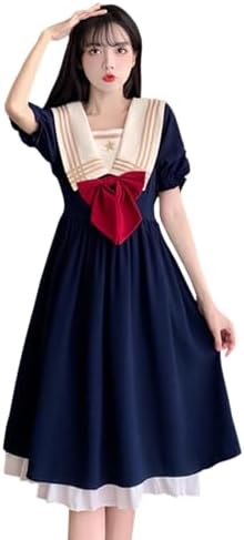 [JIURUN] ワンピース ロリータ 森ガール 甘ロリ ゴスロリ 衣装 海軍風 女子高生 制服 学生服 セーラー服 コスプレ アニメ cosplay lolita 大きいサイズ ゴシック ドレス 女装 服 メイド お嬢様 かわいい