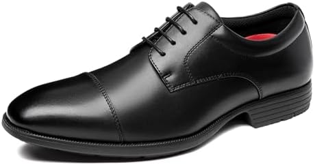 [Poerkan] 走れる ビジネスシューズ メンズ 歩きやすい ビジネス スニーカー 革靴 本革 疲れない 軽量 紳士靴 防滑 ウォーキング ドレスシューズ 25.0cm～28.5cm