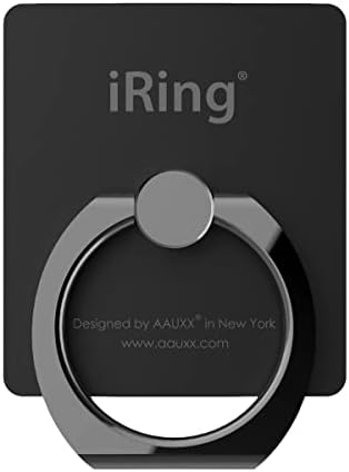 AAUXX iRing Hook アイリング フック 限定カラー スマホリング 正規品 正規代理店 携帯 リング 薄型 Limited Edition リミテッドエディション 別注カラーフック付き (フルブラック)