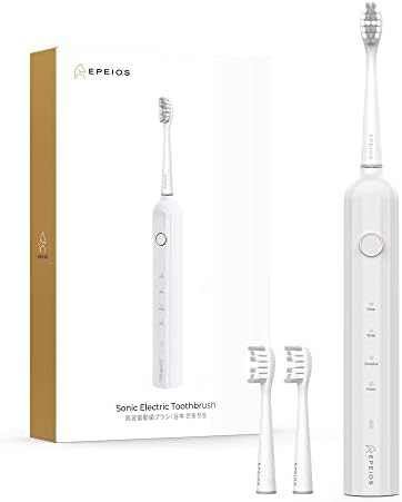 「家電批評」2023年連続ベストバイ一位受賞(二年連続) 殿堂入り電動歯ブラシ エペイオス(Epeios) 音波歯ブラシ ソニック 歯ブラシ 電動 ブラシヘッド2本 IPX7 防水 歯磨き Type-C 充電式 180日間使用 誕生日 ギフト プレゼント