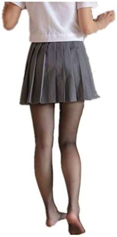 Mimomomm 女装対策 大きいサイズ ストッキング 長い 15D 身長190CMまで対応 オーダーサイズ コスプレ セクシー 男性 女性 女子高生 学生 レディース メンズ 学園祭 ハロウィン パーティ 春 秋 夏 変装 コスチューム 着やせ 人体工学 男の娘 (ブラック)