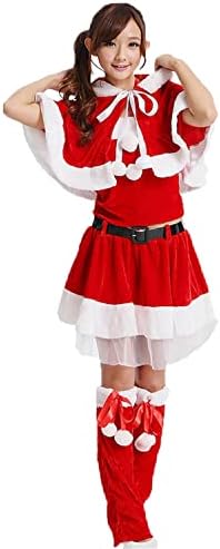 [JIURUN] クリスマス サンタクロース コスプレ 衣装 サンタ コスプレ レガシーサンタ メンズ スーツ 大人用 コスチューム 7点セット