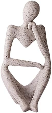 sac taske モダン 人体 彫像 アート インテリア オブジェ 卓上 北欧風 置物 考える人 (right)