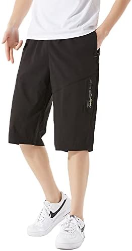 [HRUI] メンズ短パン スポーツ 七分丈 ショートパンツスポーツアウトドア速乾性通気性吸汗性軽量3ポケットレジャー海釣りビーチをジョギング