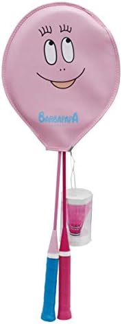 サクライ貿易(SAKURAI) BARBAPAPA(バーバーパパ) バドミントンセット プレゼント 2本組 BP-101 ピンク×ブルー