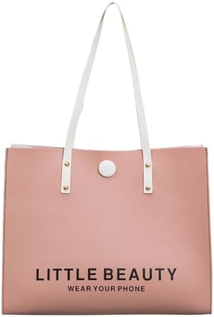 [hvreiop] トートバッグ レディース 大きめ ショルダーバック PU レザー 軽量 ビジネスバッグ 可愛い シンプル 肩掛けバッグ シンプル 大容量 バッグ A4対応 防水 カバン 自立型 ファッション 通勤 進学 仕事用 お出かけ デート プレゼント