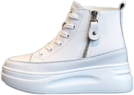 [Kg8d] ハイカット スニーカー 厚底靴 レディース 仕事 オフィス サイドジップブーツ ショートブーツ レースアップ 編み上げ ブーツ 厚底 インヒールスニーカー ウォーキング 大きいサイズ 幅広 甲高 おしゃれ