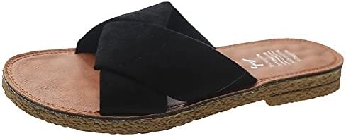 [aspersio] [アスペルシオ] ぺたんこ フラットサンダル かわいい クロス デザイン おしゃれ レディース