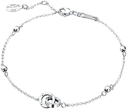 FANCIME プラチナ ダブルループ ブレスレット レディース メビウス Pt950 ギフトラッピング付 誕生日 記念日 母の日 クリスマス プレゼント ギフト