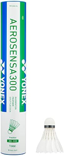 YONEX(ヨネックス)バドミントン シャトル エアロセンサ300 水鳥シャトル 12個入り 温度表示番号2(適正温度27~33℃) AS300