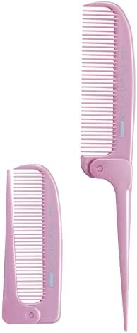 ベス VESS 日本製 アウトレット折りたたみコーム 国産 自社生産 うるおい 美容成分配合 天然ミネラル鉱石配合 マイナスイオン 遠赤外線放射 ブラッシング ヘアブロー ヘアスタイリング ヘアセット美髪 頭皮ケア ピンク (折りたたみコーム)IO400P