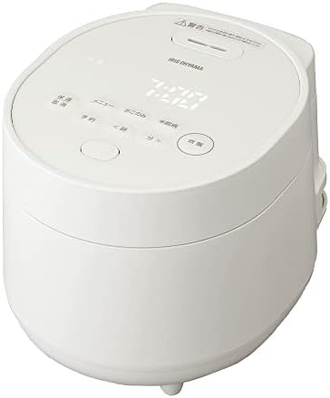 アイリスオーヤマ(IRIS OHYAMA) 炊飯器 3合 マイコン式 玄米 もち麦 充実のヘルシーメニュー 50銘柄炊き分け機能 極厚釜 デザイン ホワイト 一人暮らし 新生活 おしゃれ RC-MGA30-W