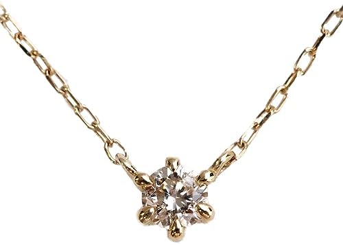 [ソーイ] ダイヤモンド ネックレス (0.05ct /K10/ゴールド/両吊り) 上品 華奢 小ぶり (4月 誕生石) ギフト (ダイヤが魅せる洗練された輝き)