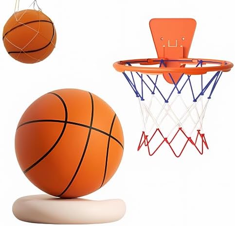 DZANNCサイレントバスケットボール バスケットボール 怪我防止 静音 水洗い ボールバッグ付き