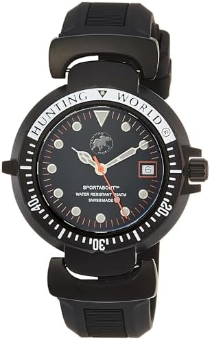 [ハンティングワールド] 腕時計 sportsabout HW552BK メンズ ブラック