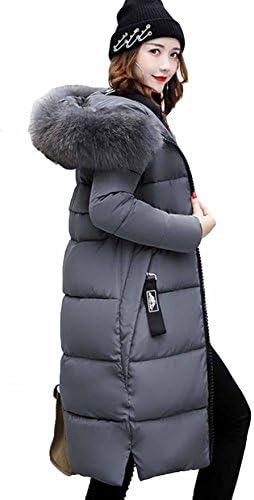 [MengFan] レディース ダウンジャケット 冬 厚手 防寒服 アウトドア ロングコート フードコート 無地 ファー 防風 柔らかい 中綿コート 韓国風 軽量 ファッション 暖かい