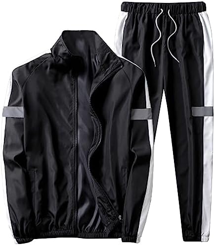 J.STORE Men's Jersey Top and Bottom Setup, Running, Training, Jacket, Sportswear, M - 2XL