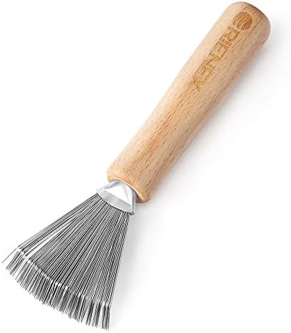 ORIENEX ヘアブラシ 木製櫛 美髪ケア 頭皮ケア (クリーナー)