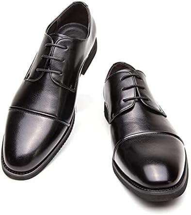 [ziitop] ビジネスシューズ メンズ 紳士靴 メンズ 外羽根 ビジネス 革靴 大きいサイズ レザー 冠婚葬祭 靴 結婚式 メンズシューズ 通气性 軽量 防滑 通勤