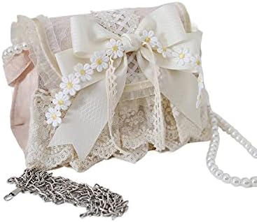 [JIURUN] ポシェット レディース 斜めがけ 小さめ かわいい ロリータ風 レース フリル 蝶結び 森ガール コスプレ かわいい エレガント 超キュート
