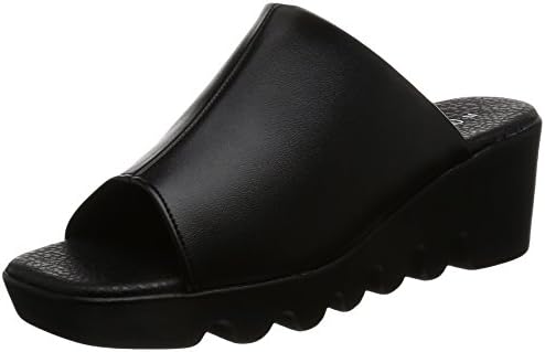 [ルチアーノ バレンチノ] 日本製 6cmウエッジヒール 美脚オフィスサンダル 厚底 IM6451 レディース