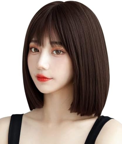 ウィッグ ショート ボブ ストレート ボブショート セミロング ミディアム ナチュラル カツラ うぃっぐ 人気 耐熱 女装 原宿ロリータ フルウィッグ