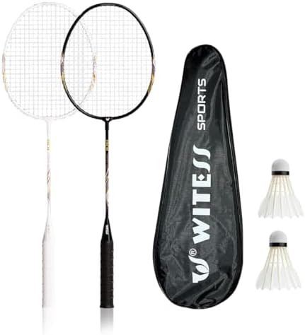 バドミントン ラケット 初心者 バドミントン 炭素繊維バトミントンラケット セット 超軽くて手に障りません 収納バッグとバドミントン2個をプレゼントします