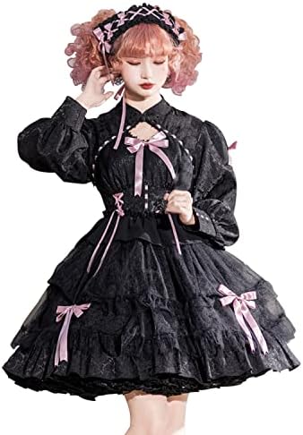 [JIURUN] ワンピース ロリータ ゴスロリ 衣装 ロリータ コスプレ アニメ 大きいサイズ 森ガール 甘ロリ ゴシック ドレス 女装 服 メイド クリスマス ハロウィン お嬢様 かわいい