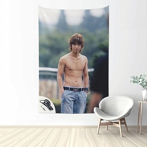 木村拓哉 挂毯 时尚壁挂 照片 室内装饰 墙艺术 多功能家居装饰品 壁挂挂挂挂毯 现代房间 窗户 个性礼物 乔迁 152x102cm