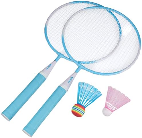 カイザー(Kaiser) ワクワク キッズ バドミントン セット KW-597 シャトル付 ブルー ラケット/約225×28×445mm シャトル/約65×65×75mm