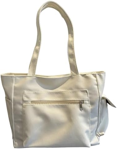 [hvreiop] トートバック レディース キャンバス ショルダーバッグ 大きい A4対応 肩掛けバッグ 大容量 カジュアル ハンドバッグ 無地 シンプル おしゃれ 旅行バッグ ファスナー付き 実用的 通勤 通学 お買い物 旅行 普段使い 学校 仕事