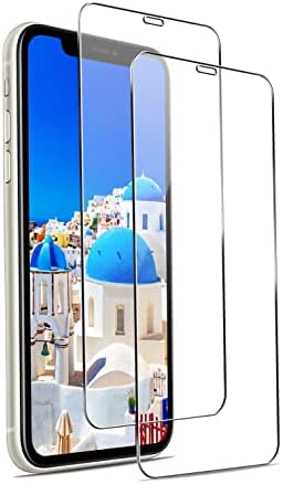 JMDNTQ iPhone11 用 ガラスフィルム iPhone XR 強化ガラス2枚セット硬度9H 耐衝撃 飛散防止 浮かない 高透過率 自動吸着 秒で貼り付け 気泡/指紋防止 3Dタッチ対応 ケースに干渉しない アイフォン 11/ XR 保護 6.1インチ