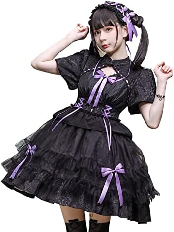 [JIURUN] ワンピース ロリータ ゴスロリ 衣装 ロリータ コスプレ アニメ 大きいサイズ 森ガール 甘ロリ ゴシック ドレス 女装 服 メイド クリスマス ハロウィン お嬢様 かわいい