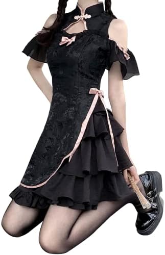 [BeLoved] チャイナワンピース セクシー ロリータ ドレス 服 チャイナ風 中華風 コスチューム ドレス 花柄 文化祭 学園祭 S M L XL かわいい 可愛い プレゼント cosplay costume halloween 衣装 服 女性用 レディース かわいい 仮装 コスチューム ハロウィン クリスマス 女装 人気 コスプレ