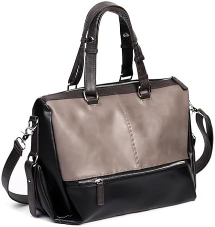 [Clair&Gina] ボストンバッグ トートバッグ PU革 大容量 旅行カバン ショルダーバッグ スクールバッグ おしゃれ 肩掛け 手提げ 多機能 メンズ レディース 男女兼用 高校生 就活 旅行 通学 通勤 出張 （ブラック）