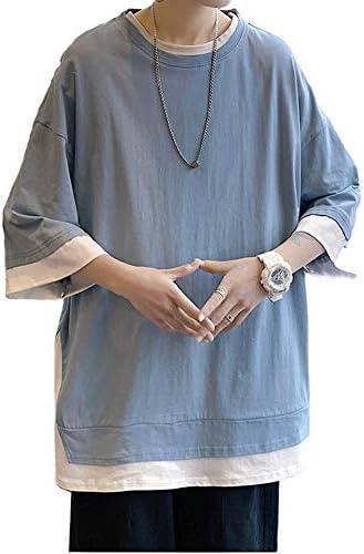 [Poperdision] tシャツ メンズ 夏服 メンズ 半袖 服 ベーシック 無地 通気性 おしゃれ トップス ゆったり プルオーバーッ カジュアル 大きいサイズ