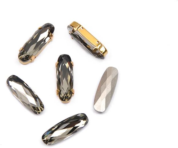 台座付K 9ガラス製ラピスタンバゲット手芸用ビジュ・パッツパッツアグセサリ・パッツジュ・エリ・ハンドメイド・DIY手づくり素材デコレーション・パッツ30個