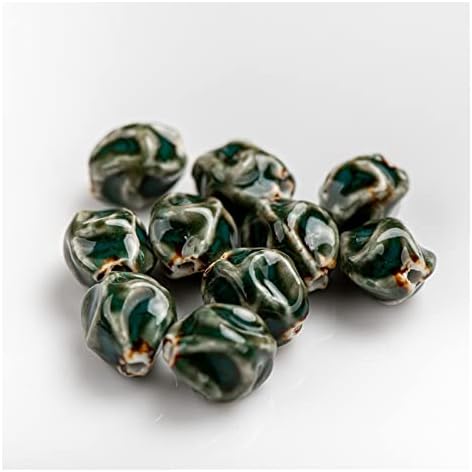 NINA NUGROHO 18#10pcs 特殊形状 セラミック ビーズ ペンダント 磁器 ジュエリー パーツ ネックレス ブレスレット #XN084 クリエーション デ ビジュー ネックレス ジュエリー ハンドメイド DIY ジュエリー ビーズジュエリー作り (Color : 10pcs-18mm-xn0842)