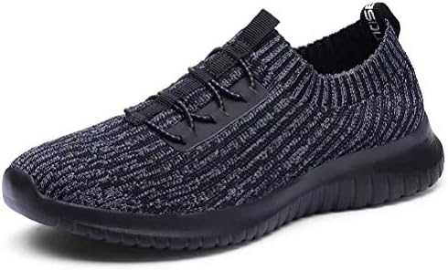 konhill レディース 快適なウォーキングシューズ - テニス アスレチック カジュアル スリッポン スニーカー
