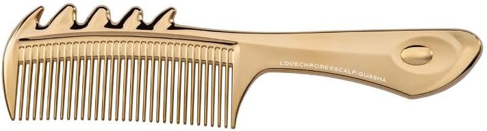ラブクロム (R)K24GPスカルプカッサ ゴールド [公式ショップ] 頭皮ケア お顔ケア 美髪コーム/LOVECHROME (R)K24GP SCALP-GUASHA GOLD