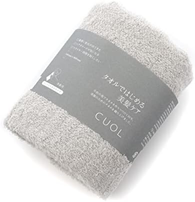 ハートウエル 今治タオル タオルではじめる美髪ケア フェイスタオル CUOL クオル ヘアドライ 髪用 髪 タオル ヘアケア 髪の毛 吸水 シンプル 柔らかい 1 アイスグレー