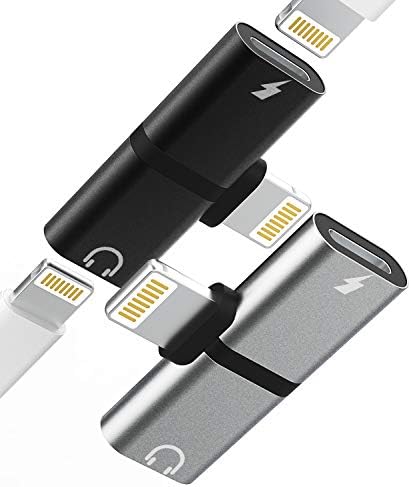 アイフォン ライトニング イヤホン ジャック 変換アダプター （2パック）2in1 同時 きゅうそく充電 分岐コードApple MFI認証アップル急速充電器繋ぐプラグ ケーブル Lightning ヘッドホンじゃっくアクセサリーあいふぉん いやほんあだぷたー携帯 Auxイヤフォンスプリッター対応iPhone 14 Plus 13 Mini 12 11 ProMax X ipad Pro ip-ZT