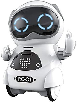 ユーキャンロボット(Youcan Robot) ポケットロボット 簡単 英語 おしゃべり ロボット おもちゃ 知育玩具 コミュニケーションロボット 誕生日プレゼント 子供 日本語パッケージ 日本語説明書 (白)