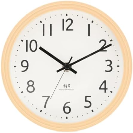 ニトリ(NITORI) 電波 ステップ秒針 置き掛け兼用時計 フォーレ ナチュラル 8172735